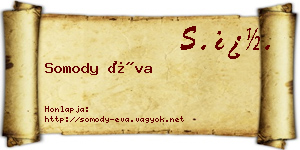 Somody Éva névjegykártya